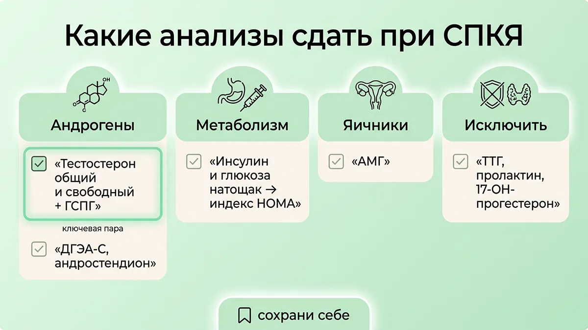 Какие анализы сдать при СПКЯ